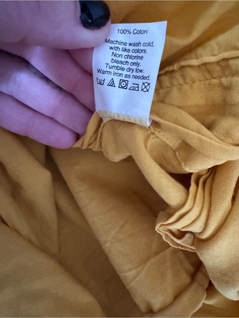 Madewell Mustard Button-Side Midi Skirt - Picture 6 of 8